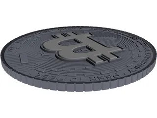 Bitcoin 3D Model preview