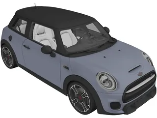 Mini Cooper S JCW (2019) 3D Model preview