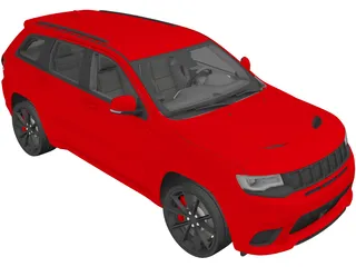 Jeep Grand Cherokee Trackhaw (2018) 3D Model preview