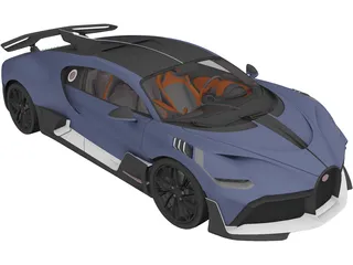 Bugatti Divo (2020) 3D Model preview
