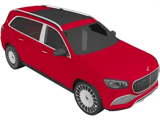 Mercedes-Maybach GLS 600 (2020) 3D Model preview