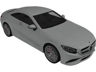 Mercedes-Benz S63 AMG Coupe (2015) 3D Model preview