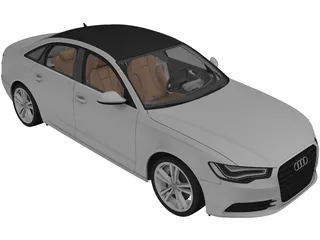 Audi A6 (2012) 3D Model preview