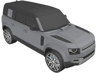 Land Rover Defender (2020) 3D Model preview