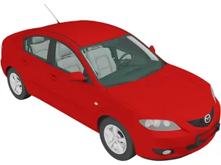 Mazda 3 Sedan (2003) 3D Model preview