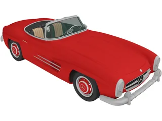 Mercedes-Benz 300SL (1957) 3D Model preview