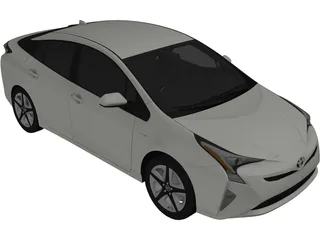 Toyota Prius (2017) 3D Model preview