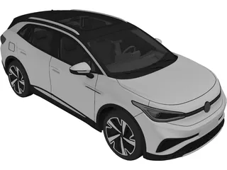 Volkswagen ID.4 X (2021) 3D Model preview