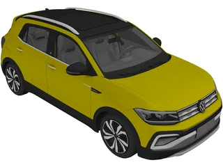Volkswagen T-Cross 280 TSI (2019) 3D Model preview