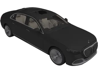 Mercedes-Maybach S-Class Sedan (2021) 3D Model preview