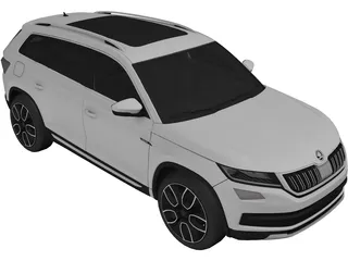 Skoda Kodiaq (2020) 3D Model preview