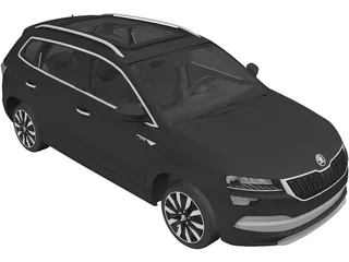 Skoda Karoq (2020) 3D Model preview