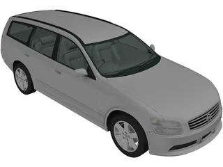 Nissan Stagea (2001) 3D Model preview