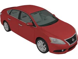 Nissan Sentra (2014) 3D Model preview