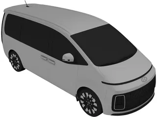 Hyundai Staria Premium (2022) 3D Model preview