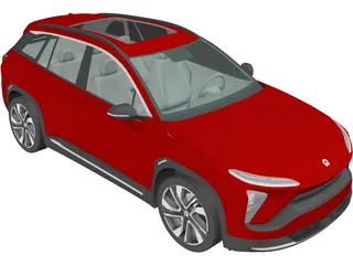 NIO ES6 (2019) 3D Model preview
