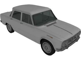 Alfa Romeo Giulia 105 (1962) 3D Model preview