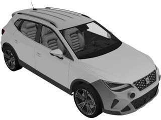 Seat Arona (2022) 3D Model preview