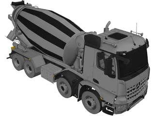 Mercedes-Benz Arocs 3D Model preview