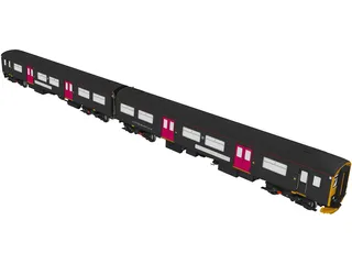 British Rail Class 150 Sprinter (1984) 3D Model preview