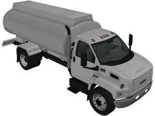 GMC Topkick C8500 Regular Cab Tanker Truck (2004) 3D Model preview
