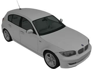 BMW 180i (2009) 3D Model preview