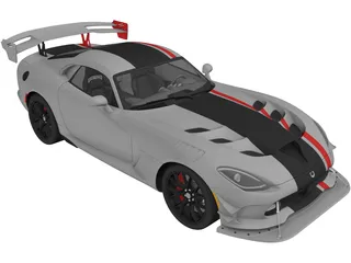Dodge Viper ACR (2016) 3D Model preview