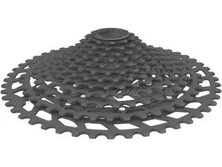 PG1210 12-speed Cassette 3D Model preview