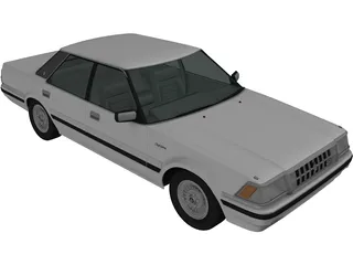 Toyota Crown (1983) 3D Model preview