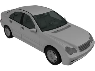 Mercedes-Benz C-class Sedan (2005) 3D Model preview