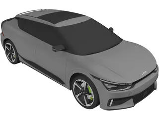 Kia EV6 GT (2022) 3D Model preview