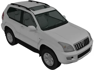 Toyota Land Cruiser Prado (2007) 3D Model preview