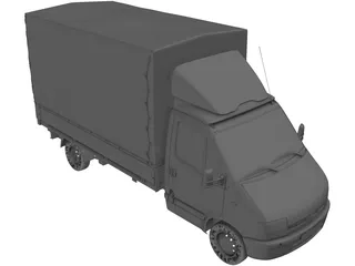 Renault Master Pickup (1997) 3D Model preview