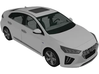 Hyundai Ioniq Hybrid (2019) 3D Model preview
