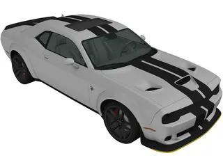 Dodge Challenger SRT Hellcat (2018) 3D Model preview