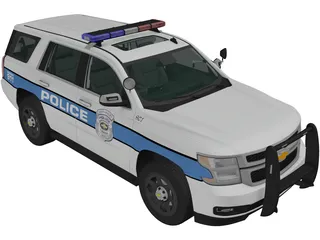 Chevrolet Tahoe Police (2016) 3D Model preview