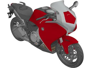 Honda VFR1200F (2015) 3D Model preview