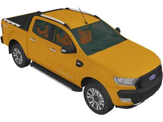 Ford Ranger DoubleCab (2016) 3D Model preview