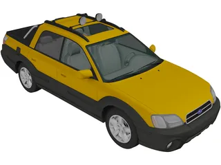 Subaru Baja (2002) 3D Model preview