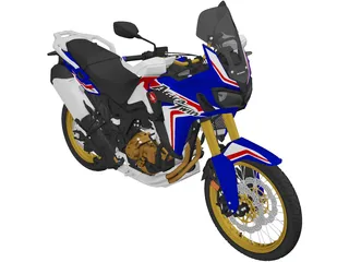 Honda CRF1000L Africa Twin Adventure Sports (2018) 3D Model preview
