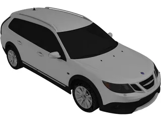 Saab 9-3X (2010) 3D Model preview