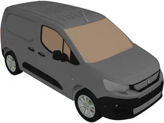 Peugeot Partner (2019) 3D Model preview