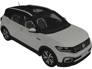 Volkswagen T-Cross Highline (2020) 3D Model preview