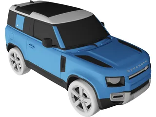 Land Rover Defender 90 (2020) 3D Model preview