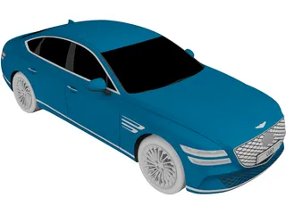 Hyundai Genesis G80 Electrified (2020) 3D Model preview