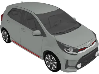 Kia Picanto GT line (2021) 3D Model preview