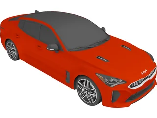 Kia Stinger GT FL (2022) 3D Model preview