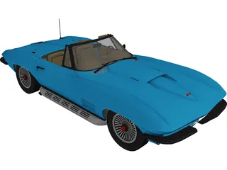 Chevrolet Corvette (1967) 3D Model preview