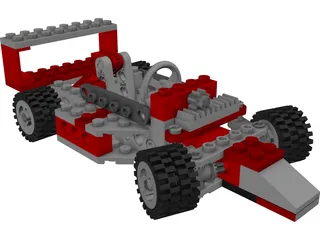 Lego Car 3D Model preview