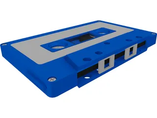 Audio Cassette Tape 3D Model preview